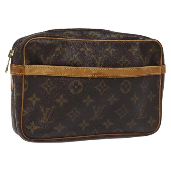 LOUIS VUITTON Monogram Compiegne 23 Clutch Bag M51847 LV Auth fm4345 - Picture 1 of 16
